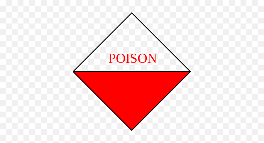 Red Toxicity Label Indicating - Toxicity Label Emoji,Red Check Emoji