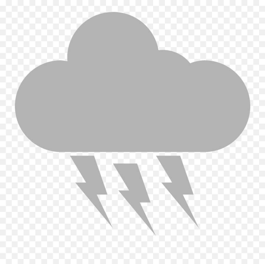 Thunder Thundercloud Thunderstorm Cloud - Gewitterwolke Png Emoji,Emoji Lightning Bolt And Umbrella