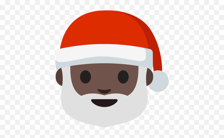 Dark Skin Tone Emoji - Emoji Pere Noel Noir,Santa Emoji