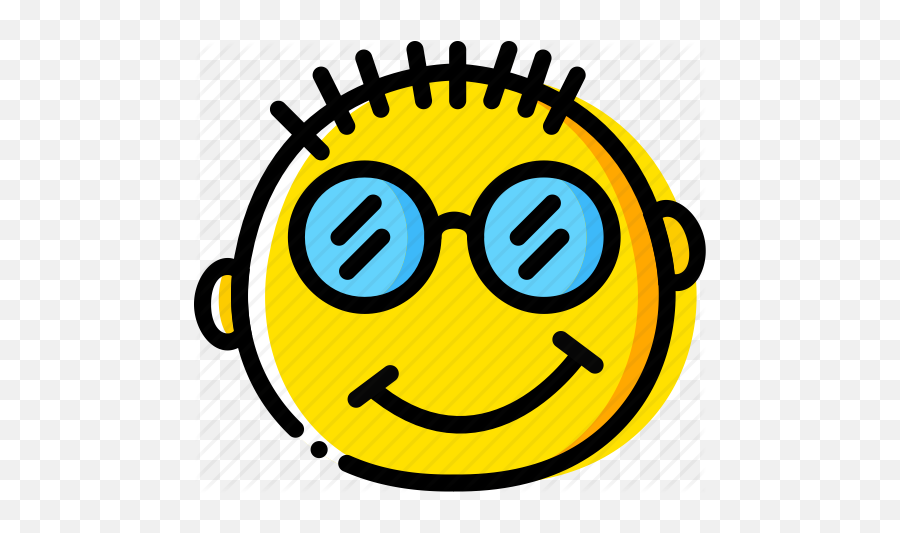 Emoji Emoticon Face Nerd Icon - Symbols For Scared,Emoji 110