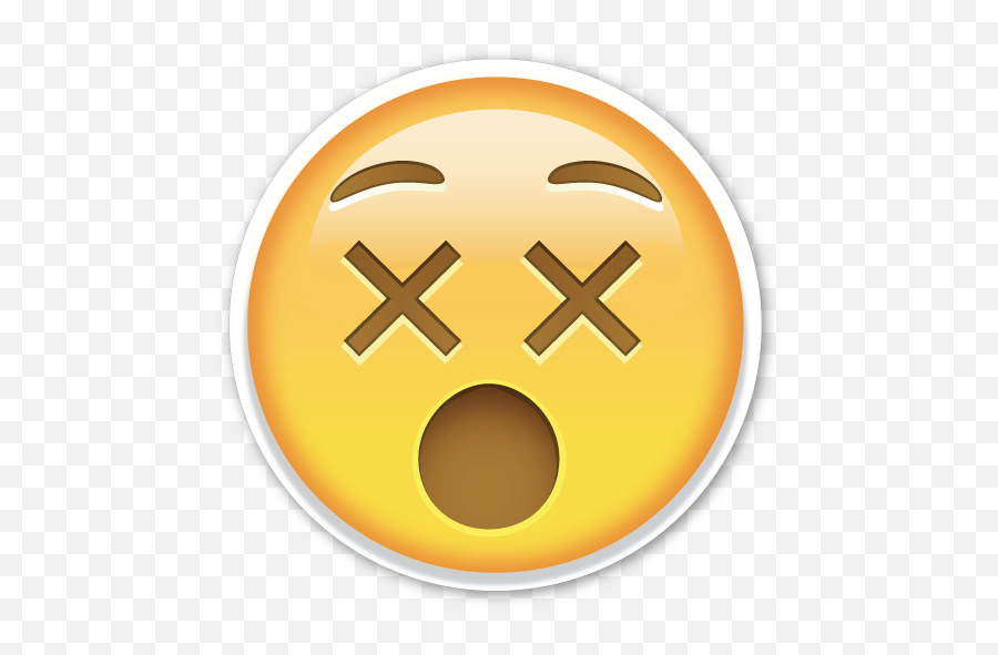 Dizzy Face - Dead Emoji,Flushed Emoji