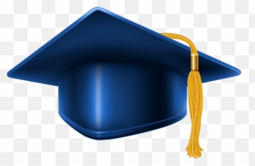 Graduation Cap Png - Blue Emoji