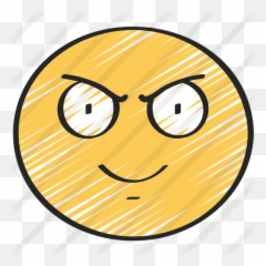 Evil - Cute Bear Doodle Emoji