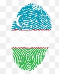 Uzbekistan Flag Fingerprint Country Pride - Challenges Of Digital India Emoji