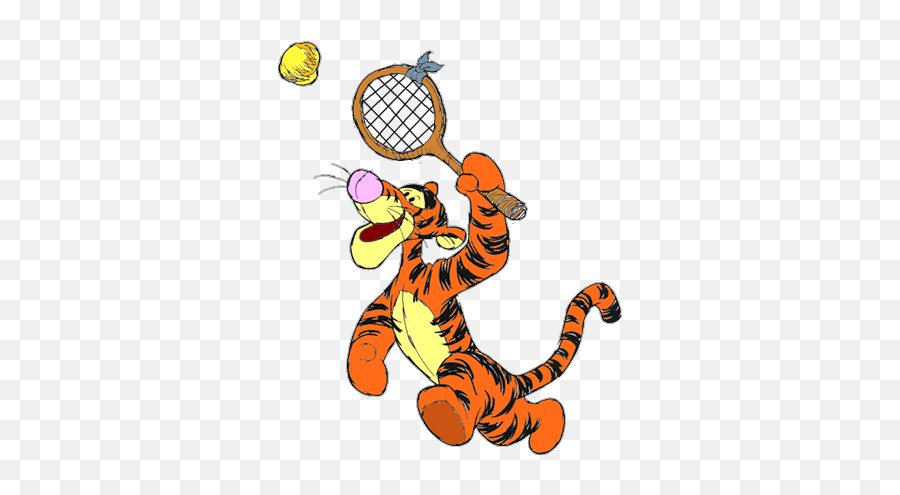 Tennis Character Clip Art Danasokh Top - Clipartix Animal Playing Tennis Clipart Emoji,Tennis Emoji