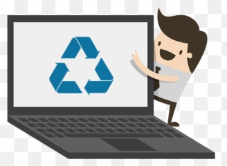 Laptop Recycle - Netbook Emoji,Recycle Emoji