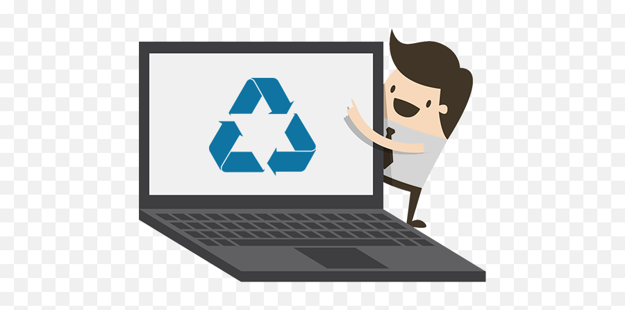 Laptop Recycle - Netbook Emoji,Recycle Emoji
