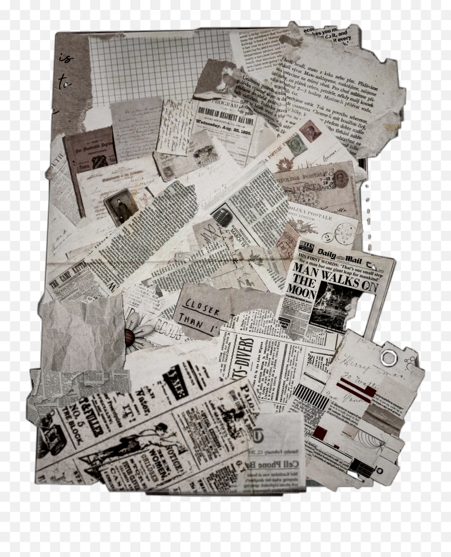 Scrapbook Paper Newspaper Aesthetic Aesthetic Newspaper Editing Emoji Newspaper Emoji Free Transparent Emoji Emojipng Com