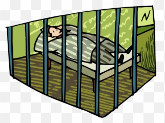 Free Jail Cell Clipart Download Free Clip Art Free Clip - Sleeping In Jail Cartoon Emoji,Prisoner Emoji