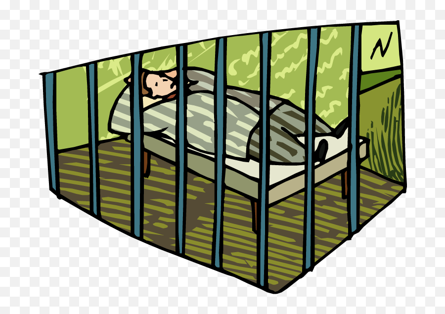 Free Jail Cell Clipart Download Free Clip Art Free Clip - Sleeping In Jail Cartoon Emoji,Prisoner Emoji