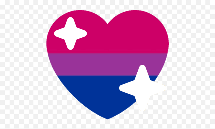 Heart Sparkles Bisexual - Bisexual Heart Transparent Background Emoji,Sparkle Emoji