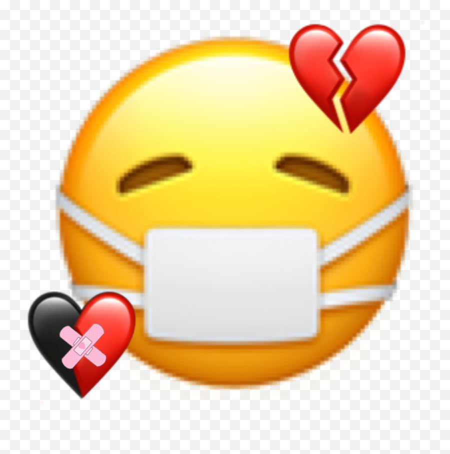 Emoji Broken Heart Brokenheart Iphone - Covid 19 Emoji Apple,Sick Emoji Iphone