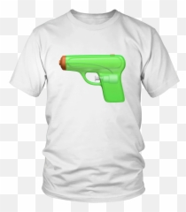 Water Gun Emoji Graphic Tee - Holy With A Hint Of Hood Pray,Gun Emoji