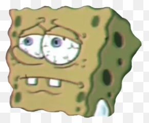 Sad Sponge Spongebob Tired Freetoedit - Aesthetic Depressed Cartoons Characters Emoji,Sponge Emoji
