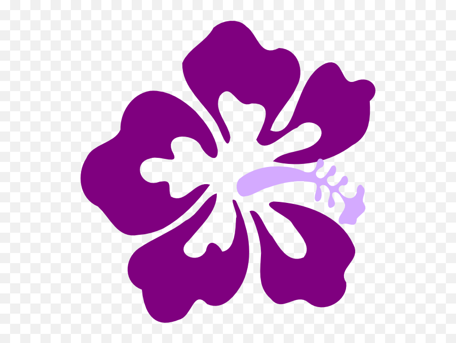 Purple Clip Art - Clipartsco Hibiscus Clip Art Emoji,Hawaiian Flower Emoji
