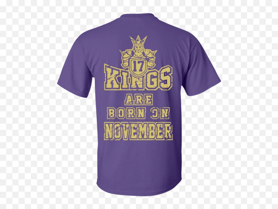 Kings Are Born On November 17 Birthday Ultra Cotton T - Shirt Active Shirt Emoji,Emoji Level 92