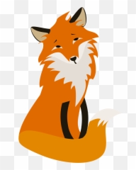 Cartoon Fox Png Transparent Png - Dibujo De Un Zorro Animado Emoji,Fox Emoji Facebook