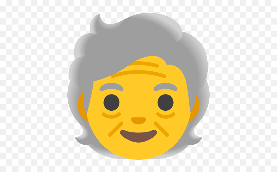 Older Person Emoji - Dibujo De Niño Cortandose El Cabello,Adult Emoji