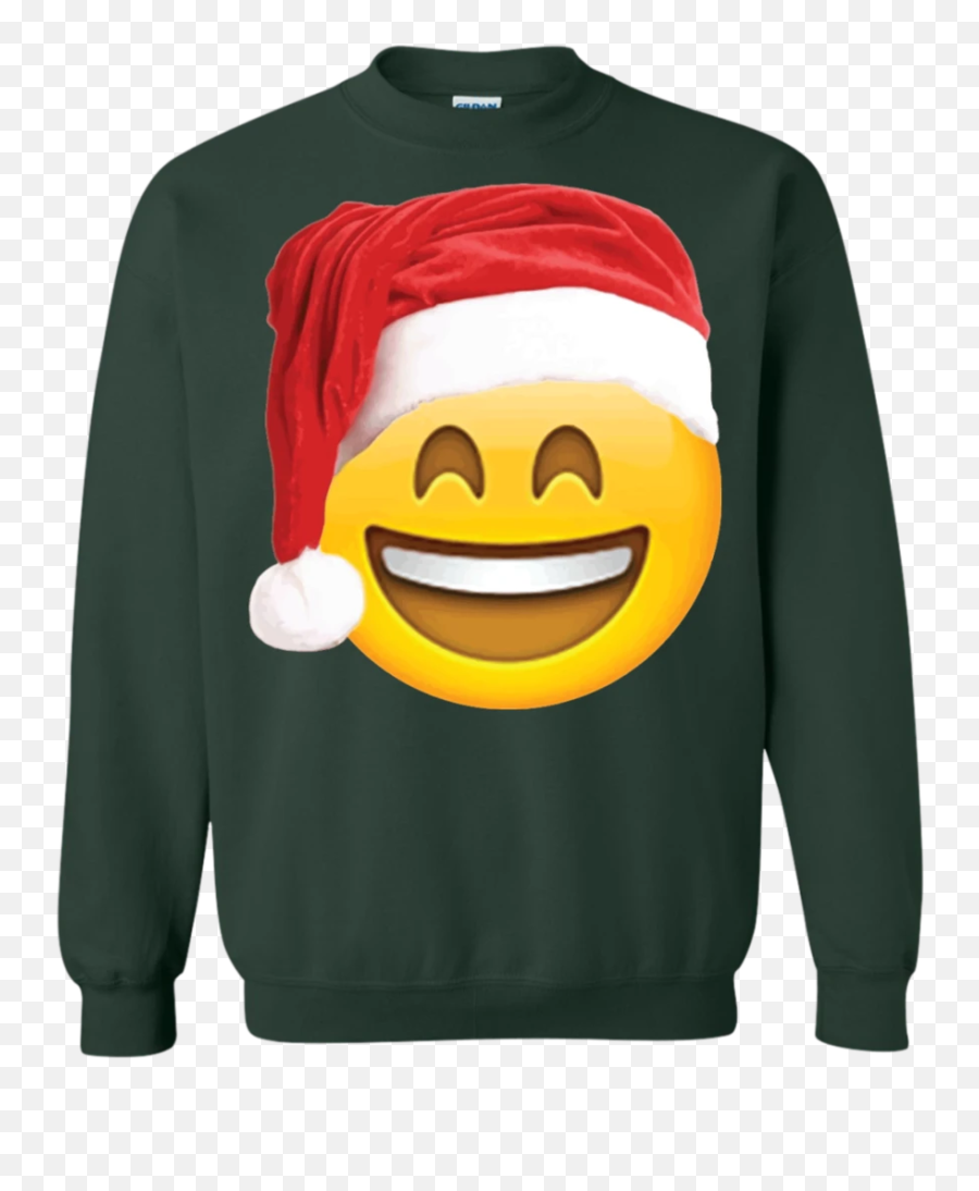 Emoji Christmas Shirt Smiley Face Santa Hat Family Set - Ugly Christmas Sweater Chemistry,Family Emoji