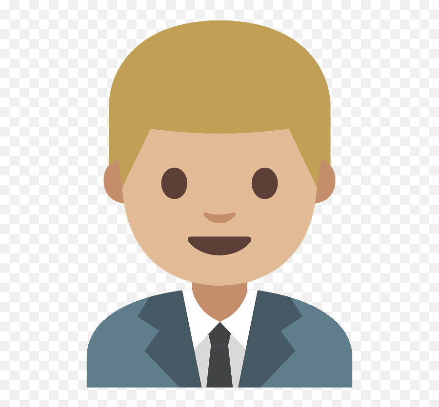 Man Office Worker Emoji Clipart - Office Man In Clipart,Lawyer Emoji