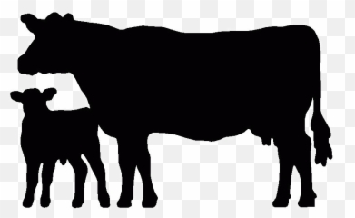 Free Heifer Silhouette Download - Cow Clipart Emoji