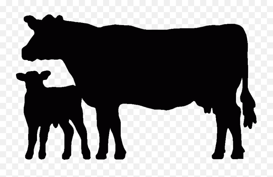 Free Heifer Silhouette Download Free - Silhouette Cow Clipart Emoji,Cow And Man Emoji