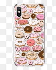 Iphone 6s Case Tpu Cover For X - Doughnut Art Wallpaper Cute Emoji