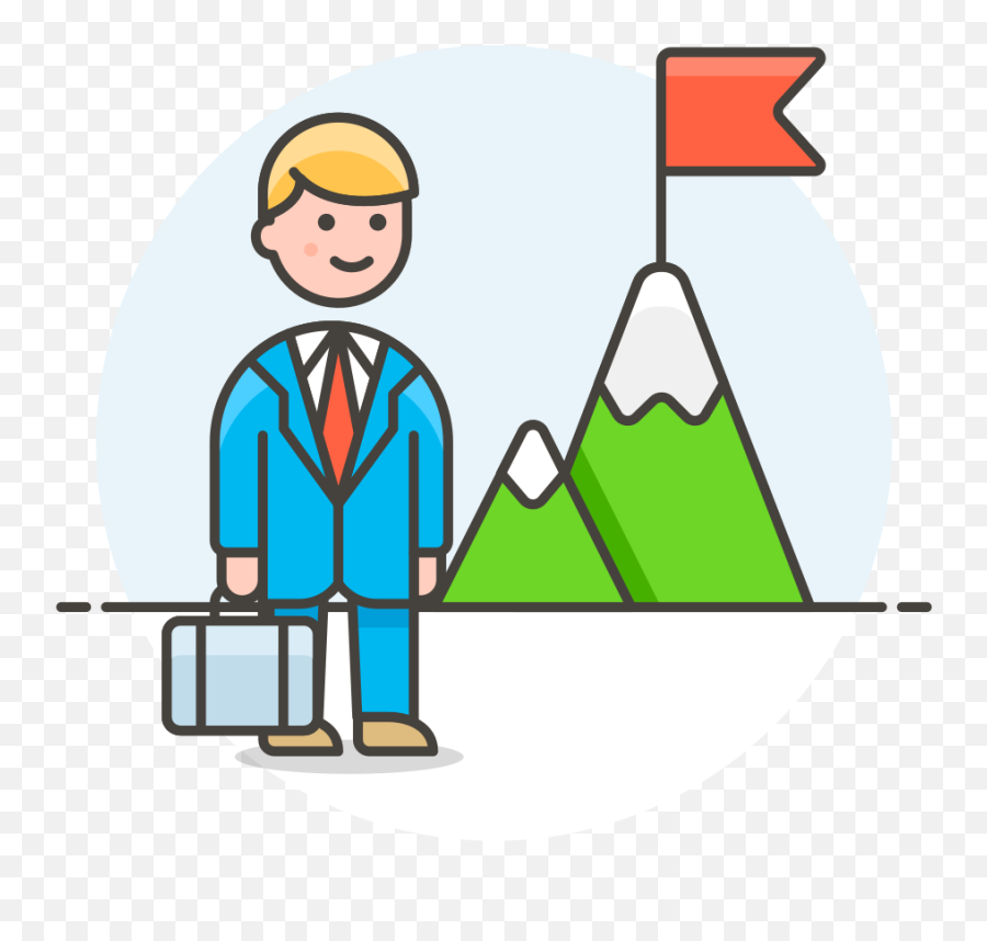 Success Goal Businessman Icon - Businessman Icon Emoji,Businessman Emoji
