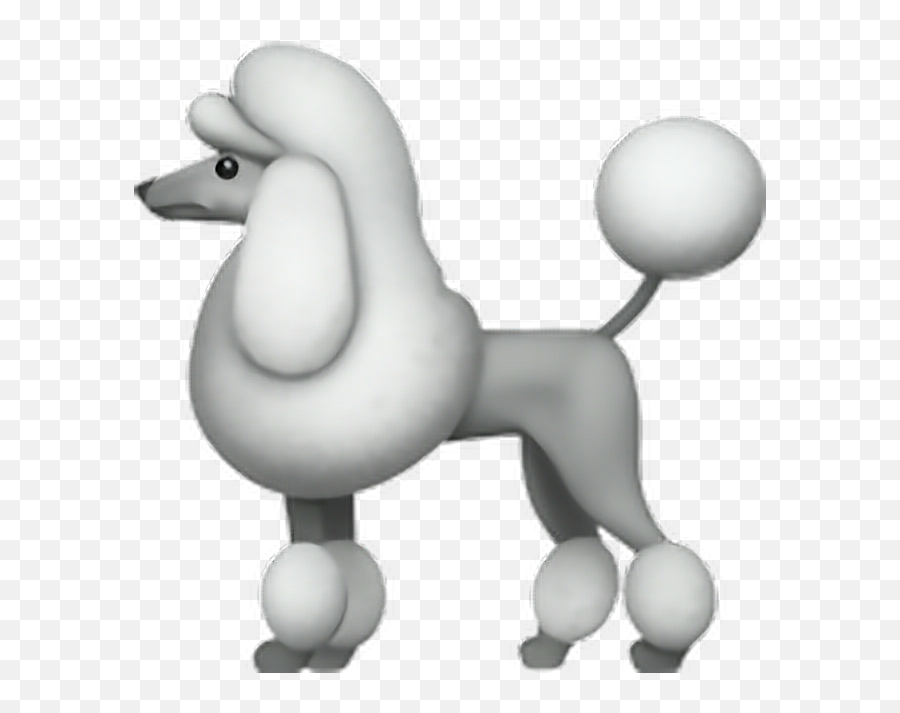 Emoji Sticker Poodle Dog Puppy White Fluffy Cute Emojid - Poodle Emoji Apple,Dog Emojis