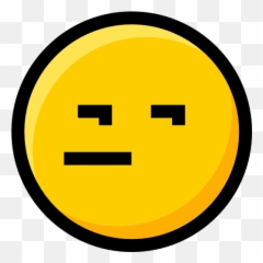 Emoticons Faces Emoji Interface - Indifferent Icon
