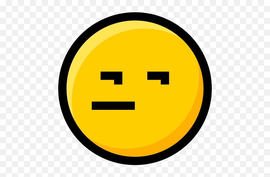 Emoticons Faces Emoji Interface - Indifferent Face Icon,Heart Eyes Emoji Svg