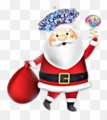 Christmas Santa Santaclause Emoji Hat Festivehat Scmy2 - Clause Png