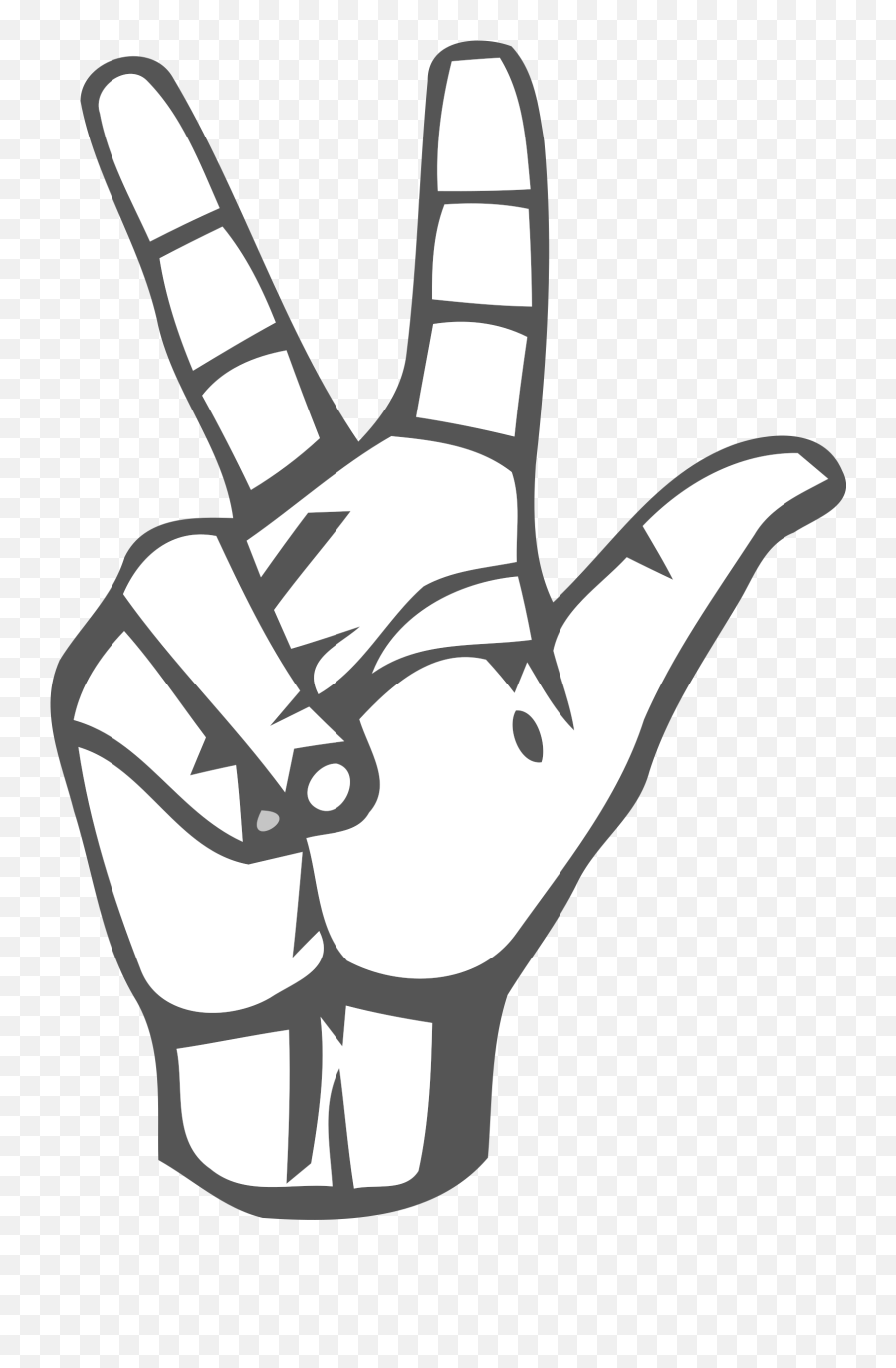 Asl Numbers Clipart - Sign Language Number 3 Emoji,Asl Emoji
