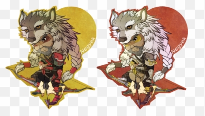 21 Drawn Werewolf Lone Wolf Free Clip Art Stock - Chibi Hanzo Lone Wolf Emoji,Werewolf Emoji