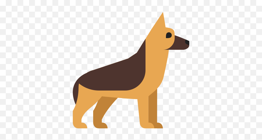 German Shepherd Icon - Free Download Png And Vector Cartoon German Shepherd Clipart Emoji,Puppy Dog Eyes Emoji