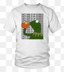 Kermit Tee Shirt Thats None Of My Business - Toyota Supra Emoji