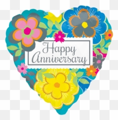 Anniversary - Wedding Heart Shaped Balloons Emoji