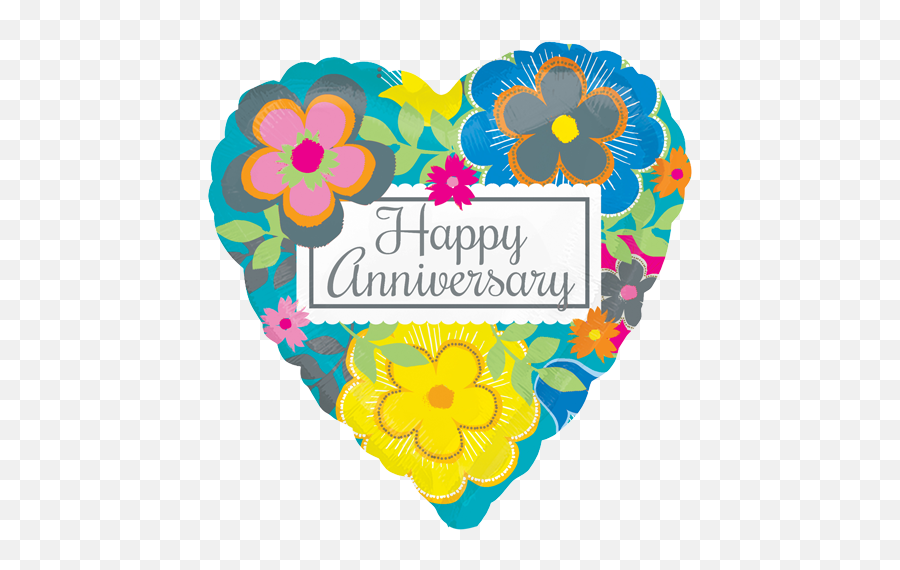 Anniversary - Wedding Anniversary Heart Shaped Balloons Emoji,Happy Anniversary Emoji