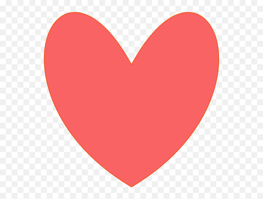 Double Heart Emoji Png - Coral Heart Clip Art At Clker Coral Heart,Heart Emoji Png