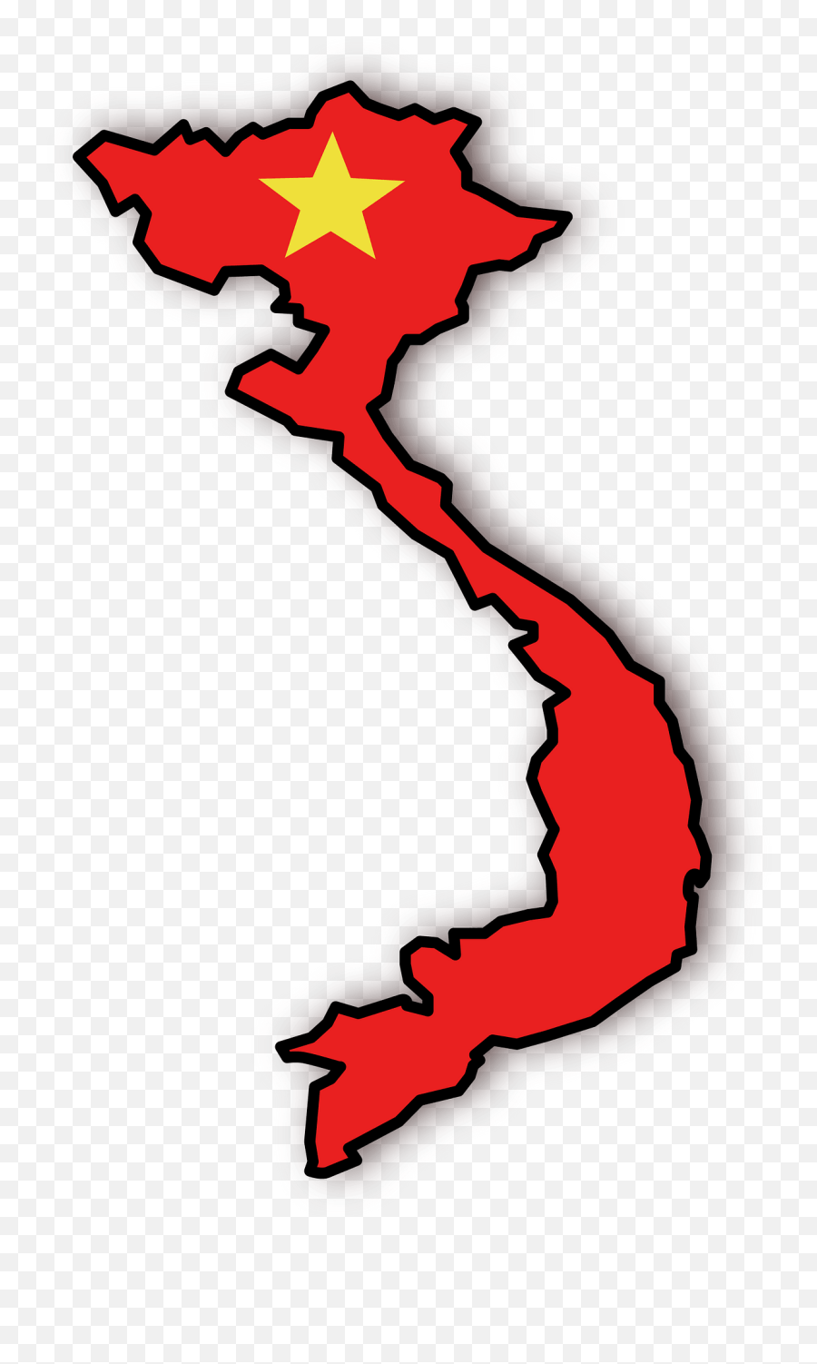 Vietnam Country As Flag Clipart - Vietnam Country Clip Art Emoji,Vietnam Flag Emoji