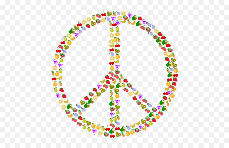 Fruit Vredesteken - Fruit In Peace Symbol Emoji,Avocado Emoji