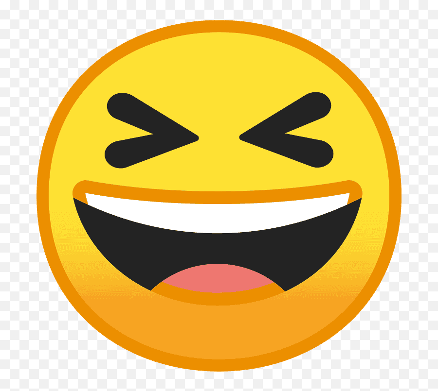 Grinning Squinting Face Emoji Clipart - Grinning Squinting Face Png,Smiling Emoji Transparent