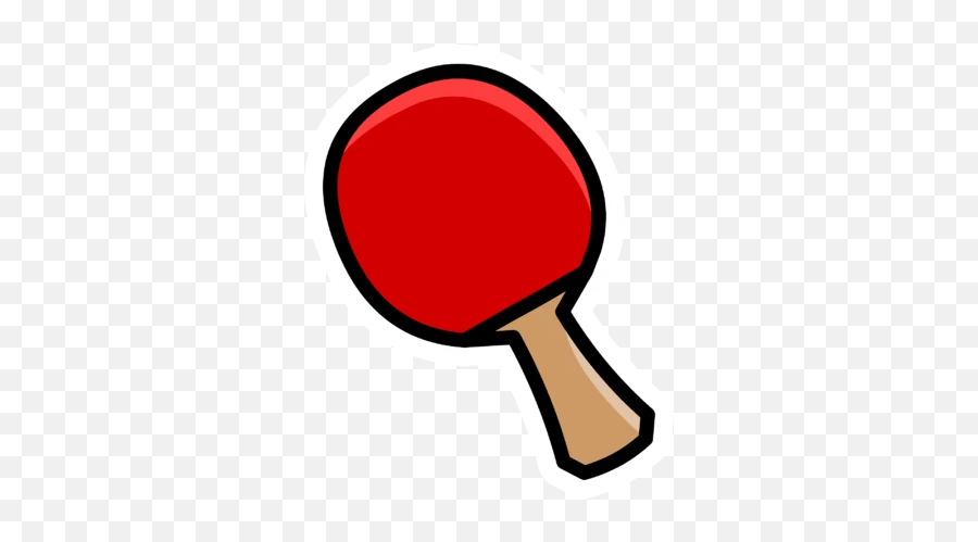 Ping Pong Paddle Pin - Ping Pong Racket Clipart Emoji,Ping Pong Emoji