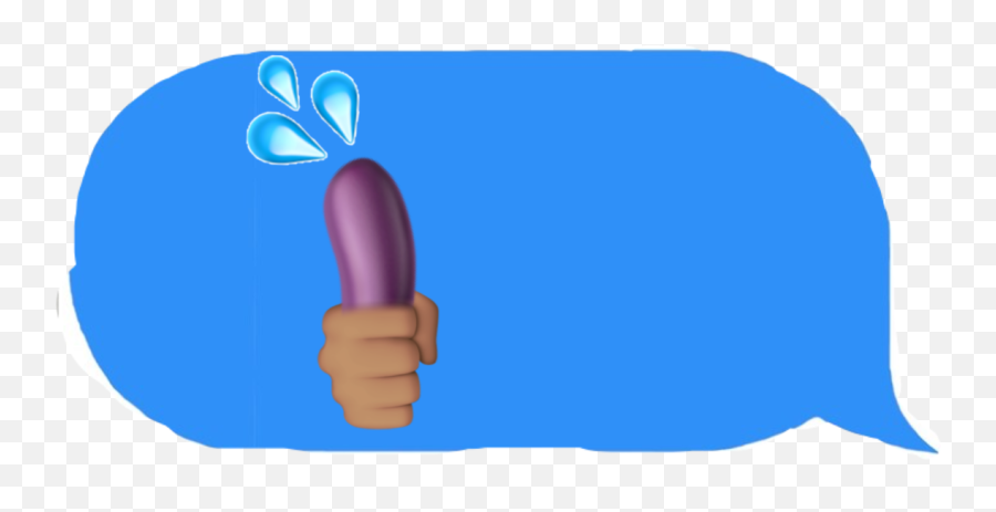 To - Girly Emoji,Eggplant Hand Emoji