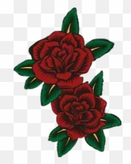 Beautiful Red Hair Flowers Flores Sticker - Garden Rose Flower For Hair Clip Art Png Emoji,White Rose Emoji