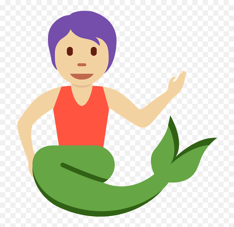 Merperson Emoji Clipart Free Download Transparent Png - Merman Clipart,Emoji With Arms