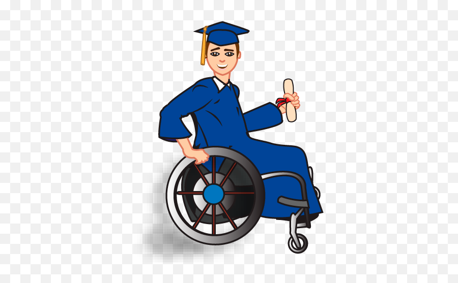 Disability Emoji - Emoji En Silla De Rueda,Graduate Emoji