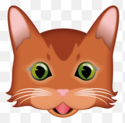 Ragamuffin Face With Red Fur - Cat Yawns Emoji