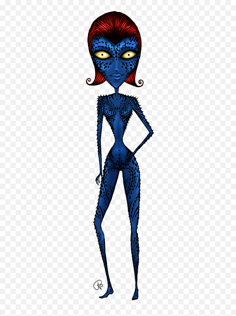 Mystique - X Men Al Estilo Burton Emoji,Xenomorph Emoji