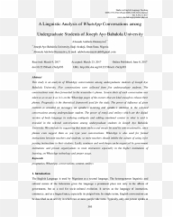 A Linguistic Analysis Of Whatsapp - Text Page From Egypt 19 Dakke In Nubia Emoji